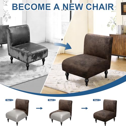 ANARACHON Armless Accent Chair Cover