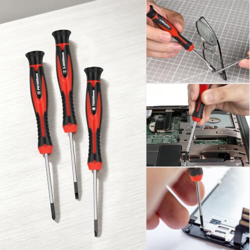 Image of HAUTMEC 11-PCS Precision Screwdriver Set with Telescoping Magnetic Pickup Tool, Magnetic Small Screwdrivers with Phillips, Slotted,Torx Star,Cr-V Steel, Mini Screw Drivers for Eyeglass, Watch,Phone