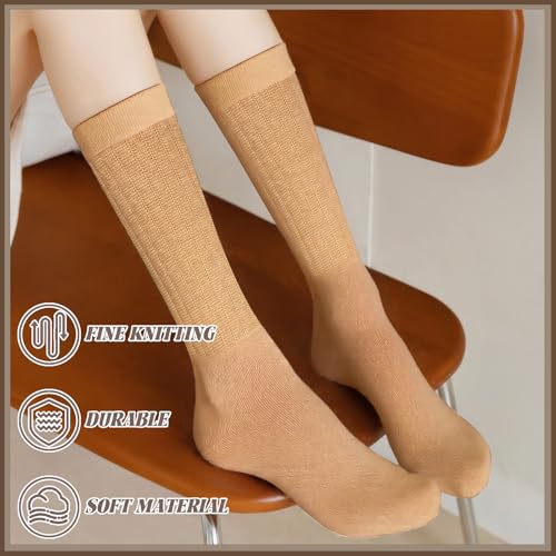 Image of 6 Pairs Slouch Socks for Women, Soft Extra Long Thick High Slouch Slouchy Sock for Women Mothers Gifts