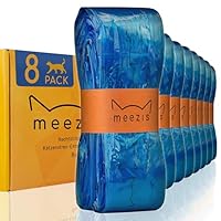 meezis Nachfüllfolie 8-Pack - kompatibel mit Nachfüllkassetten für Katzenstreu-Entsorgungseimer; geruchsdichte und strapazierfähige Nachfüllfolien für Katzen-Mülleimer (8 Stück)