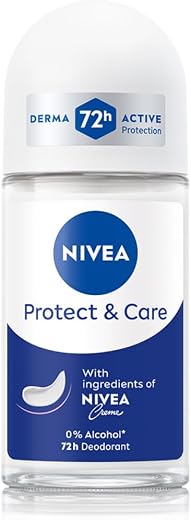 NIVEA Protect &amp; Care Roll On Fresh, Unisex (50Ml)