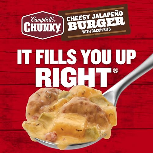 Image of Campbell's Chunky Cheesy Jalapeno Burger with Bacon Bits Soup, 18.8 oz Can