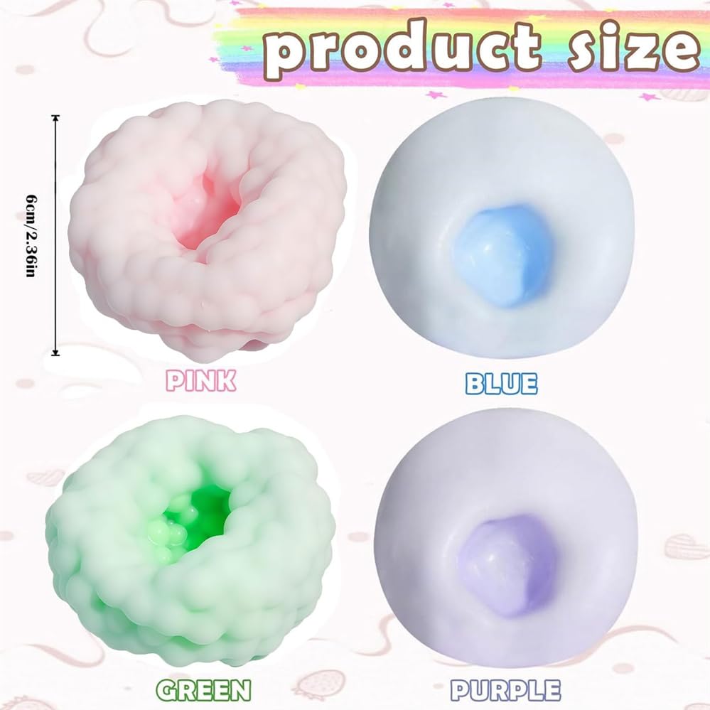 Lot De 4 Balles Anti-stress En Sable Gluantes – Sous Vide – Couleurs Variées – Jouet Sensoriel Pour Enfants Et Adultes – Relaxation Et Concentration