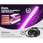 AODK L Shaped Desk Gaming Desk with LED Light & Power Outlet, 53 Inch Reversible L Shaped Computer Table with Shelf & Storage Bag & Hook for Home Office, Black - Image 4