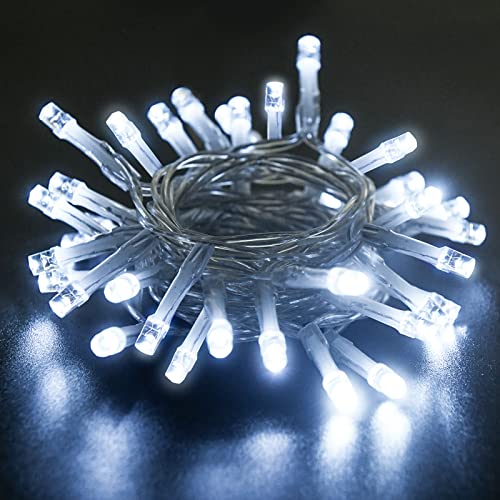 cshare LED Fairy Lights 3M/9.8Ft 30LEDs with Timer (6 Hours ON | 18 Hours Off) is Battery Operated for Room Patio Halloween Christmas Indoor/Outdoor Decoration| Cool White