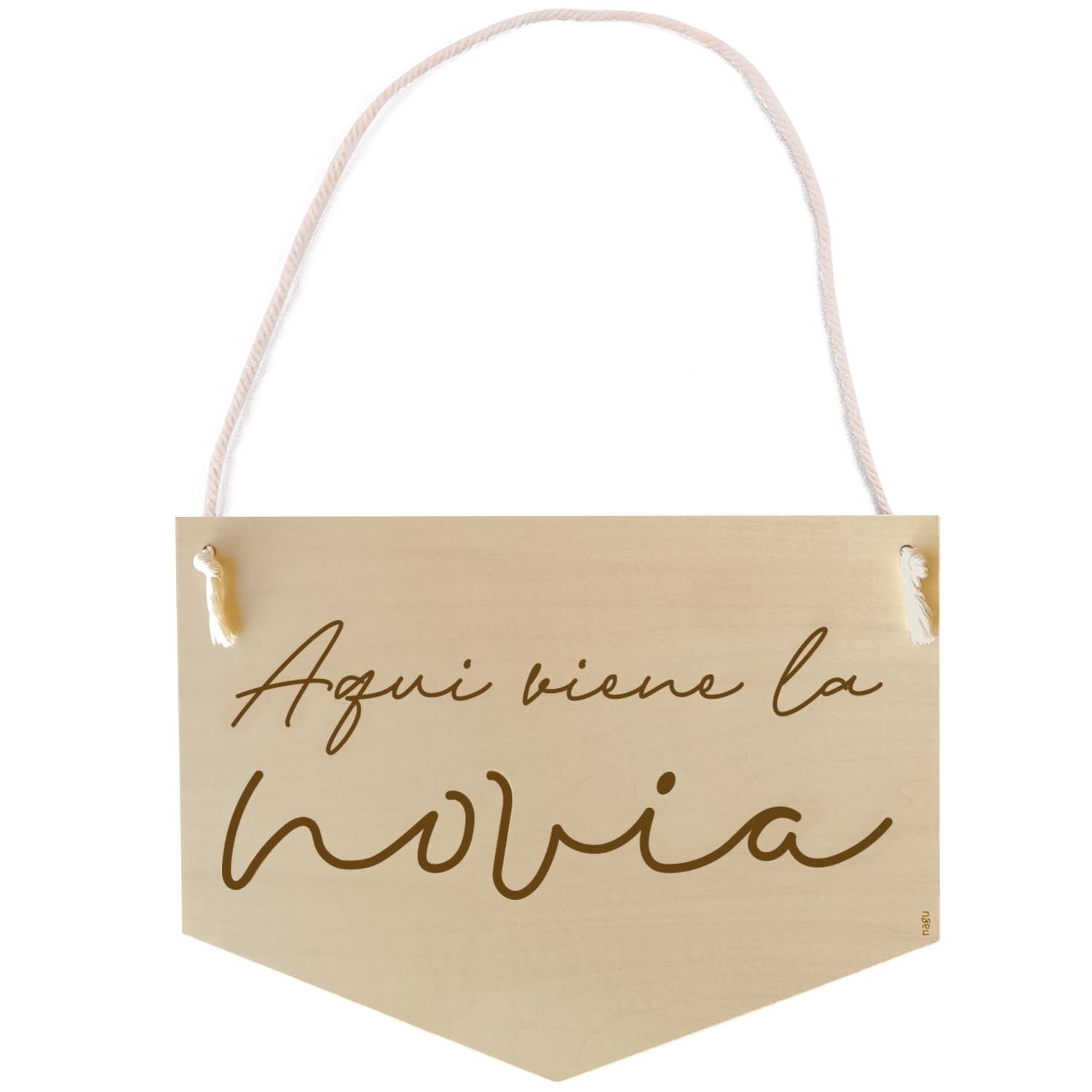 nagu® Carteles Personalizados. Cartel Bienvenida Boda Modelo Cartel Aquí Viene la Novia. Cartel Ya Viene la Novia de Adornos de Boda, Idea Boda | Decoración Boda. Regalos de Boda para los Novios