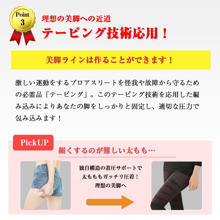 Amazon.co.jp: MKY factory 着圧レギンス スパッツ メディレッグズ 