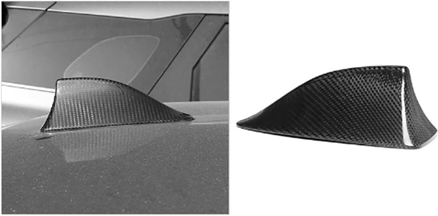 Car Roof Shark Fin Cover Carbon Fiber Trim Cover Compatible with BMW 5 7 Series F10 F11 F18 F01 F02 M5 F10