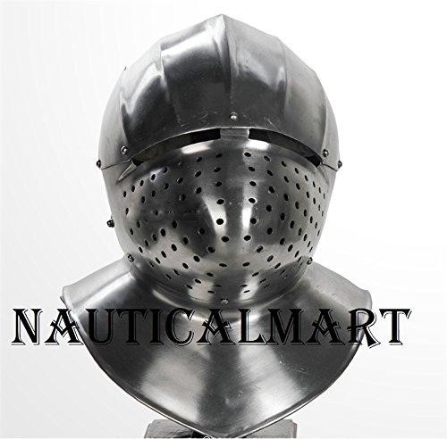 Medieval Italian Functional Sparring Helmet Neck Armor LARP