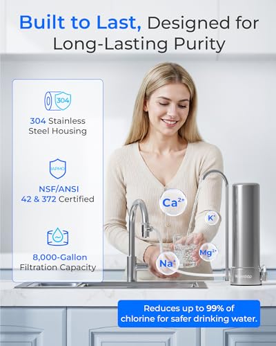 Image of Waterdrop CTF-01 Water Filter for Sink Faucet, 5-Stage Stainless Steel