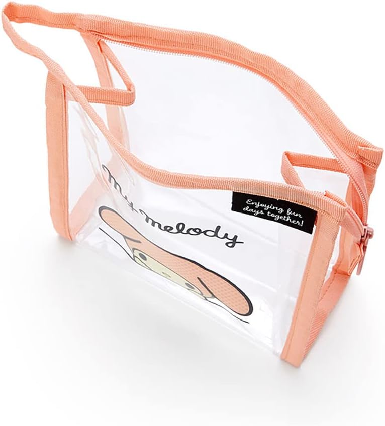 Sanrio My Melody 339598 Clear Pouch with Drawstring (Simple Design)