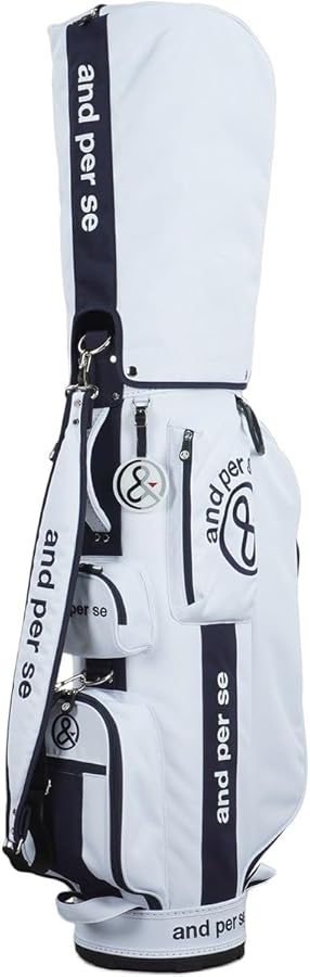 and pea se ゴルフバッグ ホワイト ロゴ入り and pea se ゴルフバッグ ホワイト ロゴ入り キャディバッグ