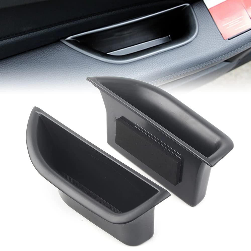 Car Front/Rear Door Handle Armrest Storage Box Organizer Container Holder Tray Bracket Interior for Mercedes Benz E-Class W212 Sedan E200 E300 E350 E400 E500 2010-2016