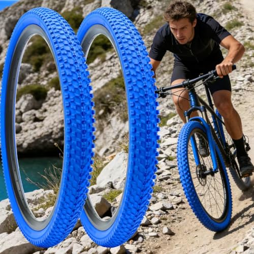 SIMEIQI Color Tires 24″x1.95″ 26″x1.95″ 2 Pack 24/26 Bike
