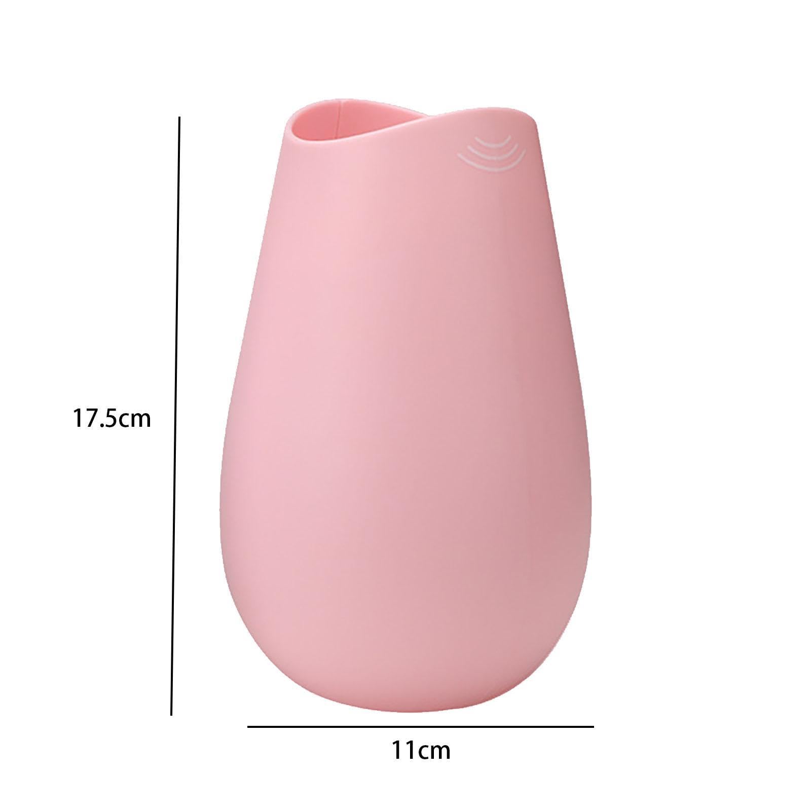 Baoblaze Schreiglas, Schrei- und Flüsterglas, geräuschreduzierendes Vasen-Ornament, tragbares Entspannungsspielzeug, Schreitopf, geräuschlose Stimme, für, ROSA
