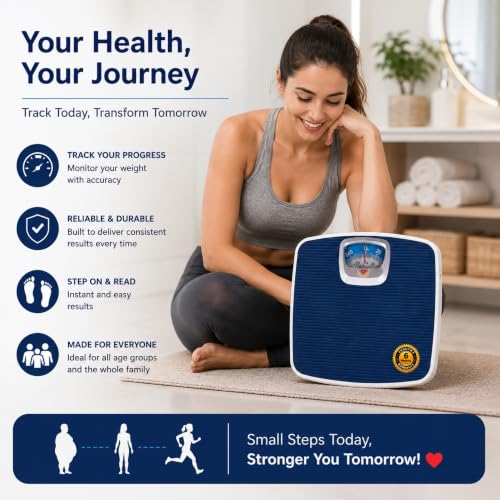 Image of MCP Healthcare Mechanical Personal Weight Machine for body weight measures upto 130kg Analog Precision Bathroom weighing scale,fitness, Accuracy 100g