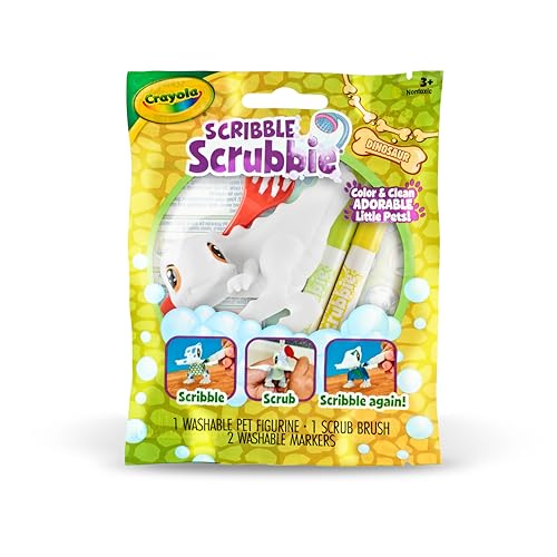 Crayola Scribble Scrubbie Dino 1 Ct Expansion Pack, Animal Toy, Gifts for Kids Ages 3, 4, 5, 6