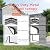 ALAULM 10x15FT Metal Carport w/Galvanized Steel Roof? Heavy Duty Car Port with Reinforced Support Rods & Windproof Anchors, All-Weather Outdoor Garage for Car, Truck, RV, Boat, Tractor