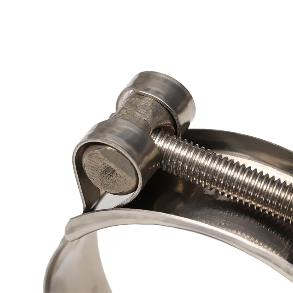Jubilee Clips Rohrschelle Edelstahl Rohrschellen Schlauchschellen Kraftstoffschlauch Rohrschellen Schneckenantrieb Langlebige Anti-Oxidation Rohrbefestigungsklemmen (74 x 79 mm)