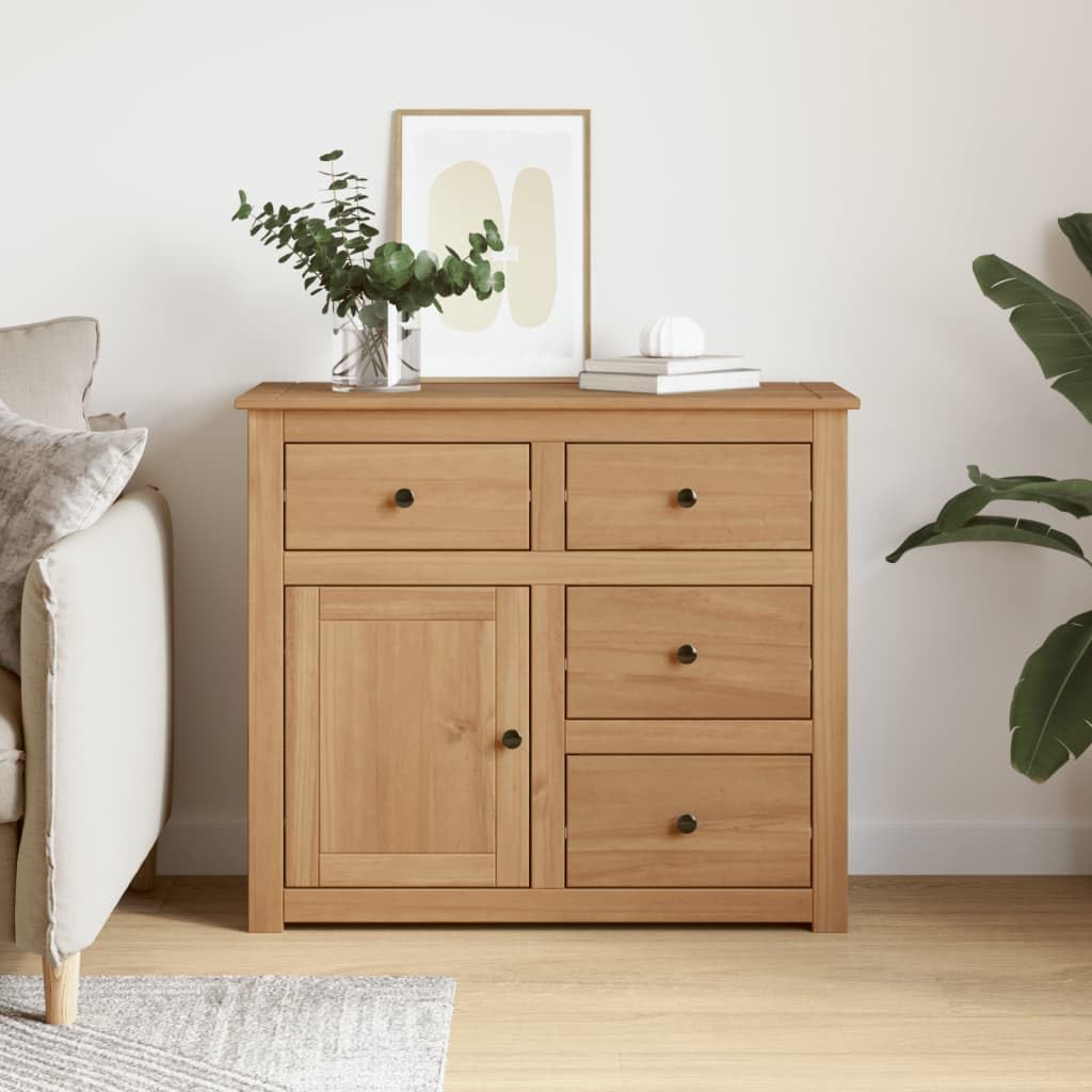Panama Buffet avec tiroirs en bois massif de pin 93 x 40 x 80 cm