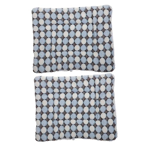 COLLBATH 2Pcs Pet Sleeping Mats Comfortable Warm Dog Cat Bed for Crates Couches Travel Portable Breathable Winter Ready Pet Cushions