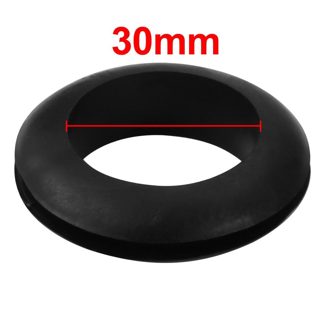 TOP-VIGOR 5Pcs Black Rubber Grommets 30mm Cable Wire Protector Rings Electrical Hole Gaskets for Conductor Wiring Cables and Plugs - Image 2