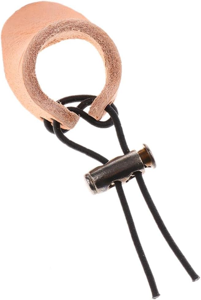 'Soft Thumb Archery Finger Tabs or' for Recurve Bow - Cowhide Material, Adjustable Strap - Your Finger from Bow String Pressure - Suitable for Various Archers - Hunting GEA