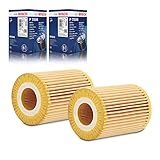  2x Original BOSCH F026407008 Ölfilter Kompatibel mit C-Klasse W203 W204 S203 S204 2005-2014 CLS C218 C219 2011-2017 E-Klasse W211 W212 W213 2005-2016 G-Klasse W461 W463 2006-Heute
