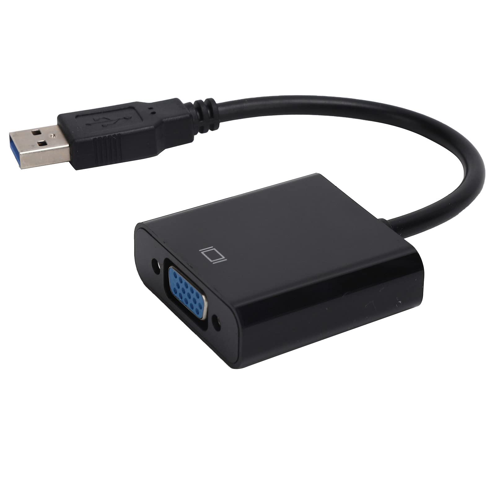 Kabel Adaptera USB3.0 na VGA Konwerter 1080P HD Zewnętrzna Karta Graficzna do Akcesoriów Komputerowych (Czarny)