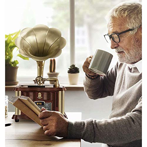 Tourne-Disque phonographe rétro avec Haut-Parleur Bluetooth, entrée auxiliaire, Port USB pour Lecteur Flash, Platine… - Les Beatles, Paul McCartney, John Lennon, RIngo Starr, George Harrison Tourne-Disque phonographe rétro avec Haut-Parleur Bluetooth, entrée auxiliaire, Port USB pour Lecteur Flash, Platine… – Image 3