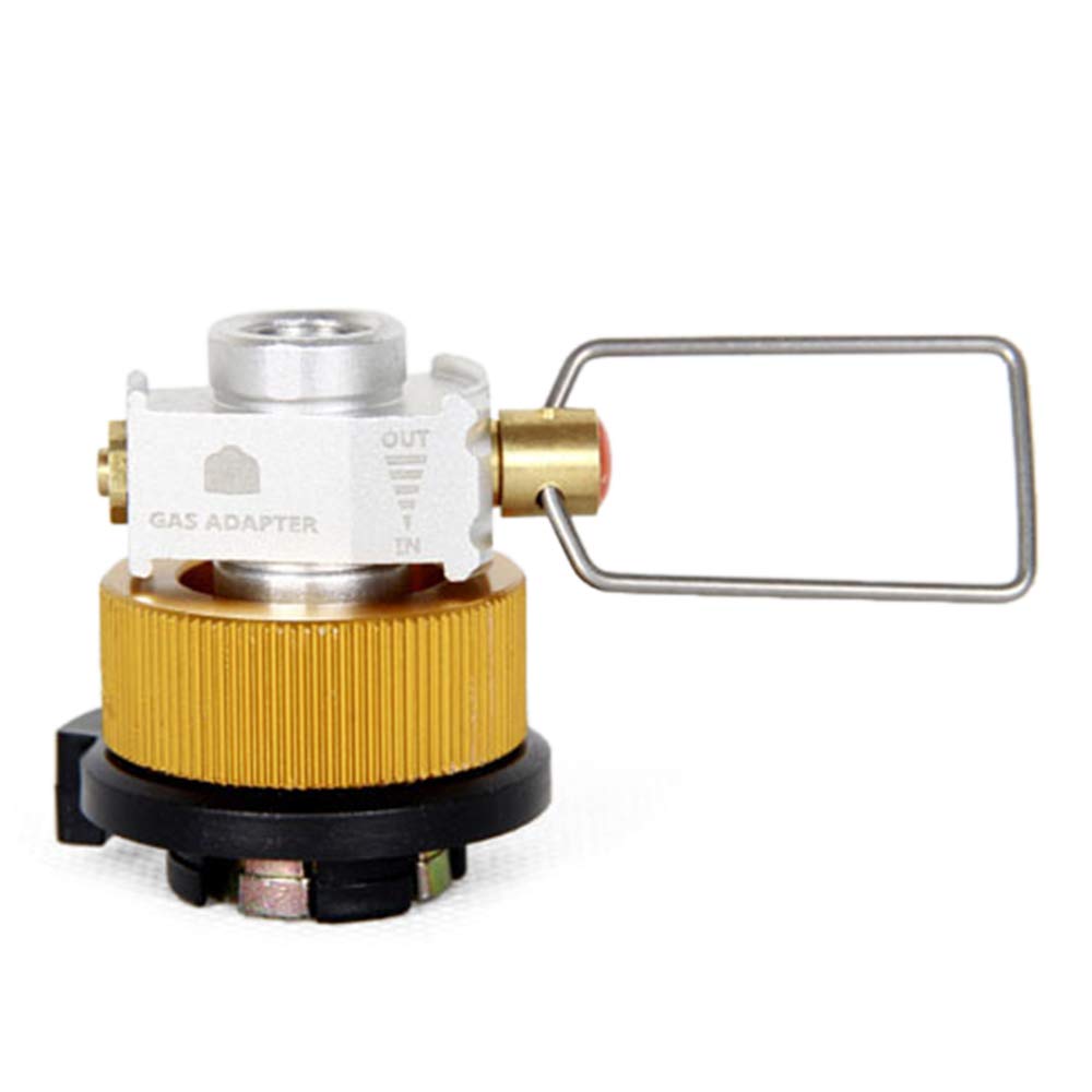 HUIOP Gas Saver Plus Gas Converter Shifter Ładowanie, adapter konwersji płaskiego zbiornika zaworu adaptera gazu kempingowego, adapter zbiornika płaskiego