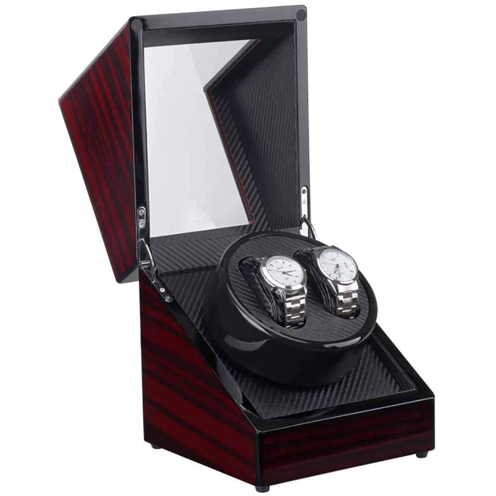 uhrenbeweger, bietet Platz für 2 Uhren, extrem leiser antimagnetischer Motor, weiches und Flexibles uhrenkissen, größe 18 x 18 x 20 cm