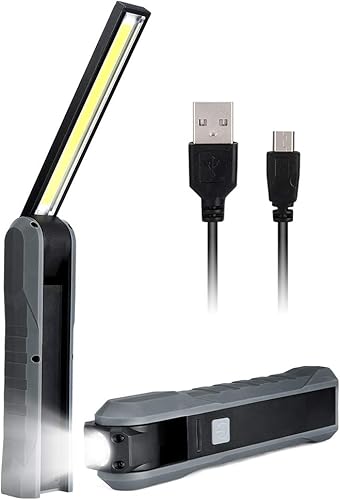 Haofy Luz de trabajo LED, luz de inspección COB recargable con 4 modos, luz de trabajo súper brillante, linterna USB portátil de mano linterna disponible en Yaxa Guatemala