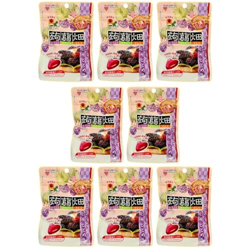 【販路限定】蒟蒻畑グミ ぎゅぎゅっと特濃蒟蒻畑 上州どどめ味 50g×8袋