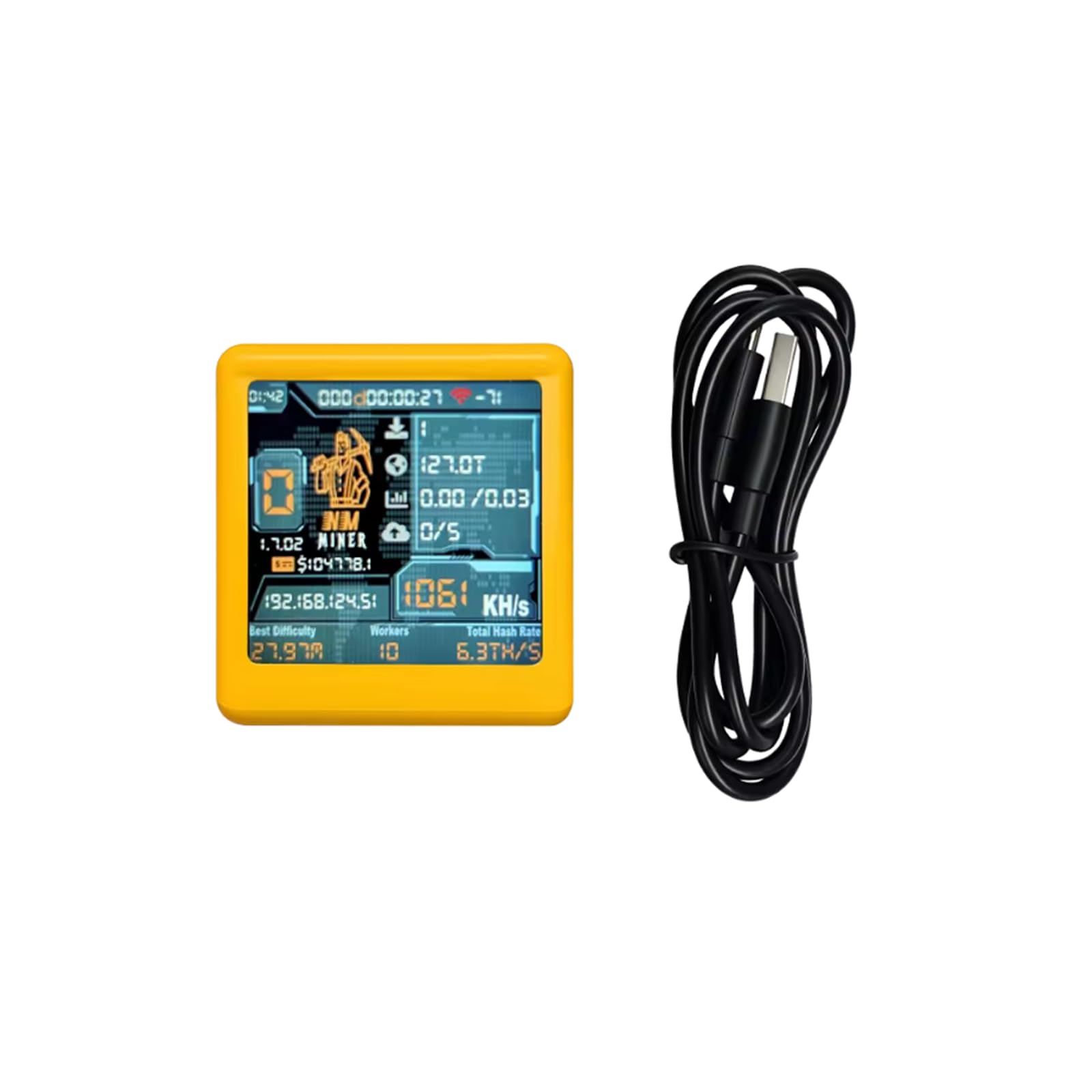 Nerdminer NM TV ESP32 BTC Solo Lottery Miner with 1.54-Inch Display  Hashrate Reach 1060KH/s WiFi/BLE Silent Desktop Clock : Amazon.ca:  Electronics