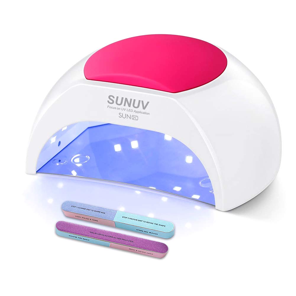 FAXIOAWA Lampada per Unghie Gel UV LED da 48 W, asciuga Unghie Smalto ad Asciugatura Rapida per Unghie Gel con Timer Anni '10 '30 '60 '90, per Manicure/Pedicure, casa e Salone