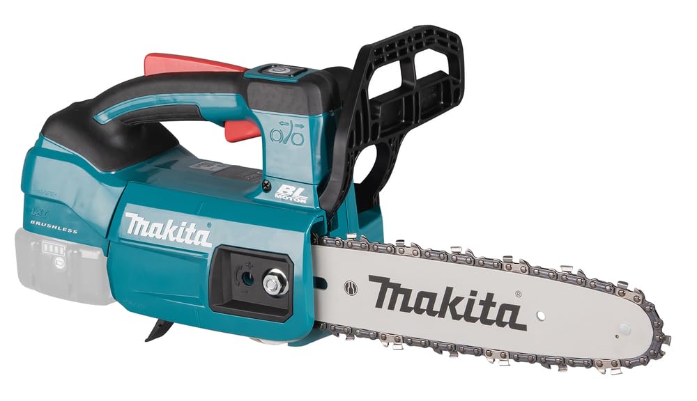 Makita DUC 254 Z 18 V Brushless Akku Kettensäge 25 cm Solo - ohne Akku und Ladegerät, Blau, Silber