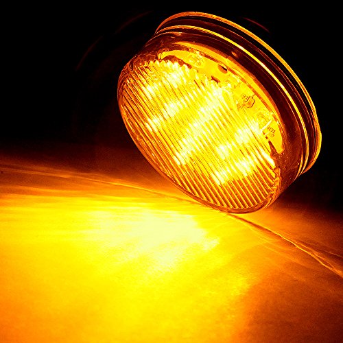 Luces LED laterales amarillas redondas para remolque 2.5" (4 pcs) miniatura 6