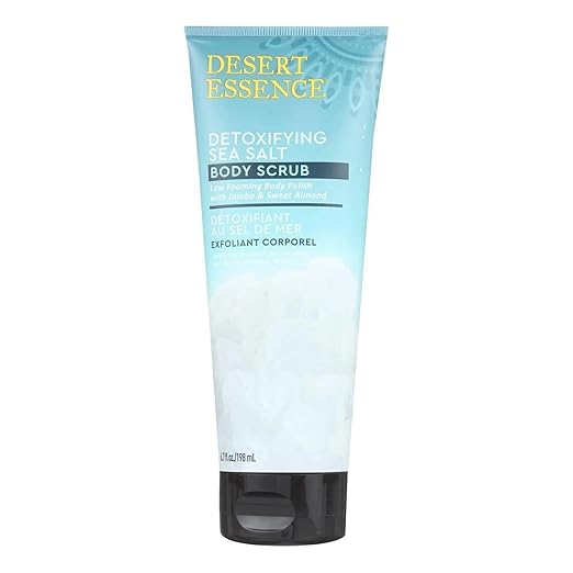 DESERT ESSENCE Detoxifying Sea Salt Body Scrub, 198 ML