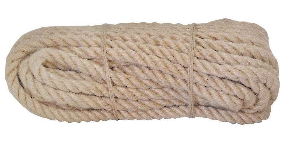 Awenta 10Mm / 10M Natural Jute Rope Twisted Braided Decking Garden Boating Cord Sash