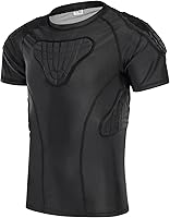 Vista 9 de DGXINJUN Protector acolchado de costilla de fútbol para niños y niñas, protector de corazón, camiseta de esternón, rugby y béisbol