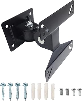 Wall Mount TV Monitor Bracket with Tilts and Extends for Most 14-27 Inch LED LCD OLED Screens,75 100 VESA Compatible,Max 40lb Capacity 14-24
