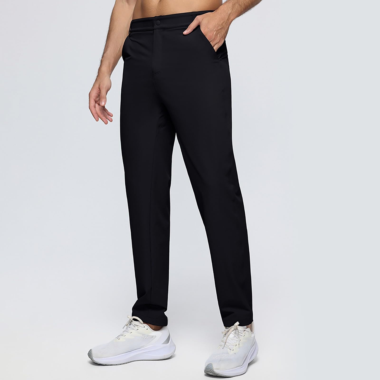 YRxUIAI Pantalon cargo pour homme, taille élastique, tactique, militaire, randonnée, travail, jogging, chino, multi-poches