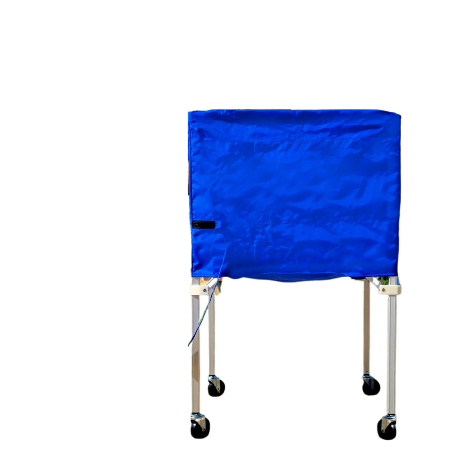 Carrello per palloni sportivi con borsa per il trasporto, attrezzatura da garage pieghevole per calcio e basket, attrezzatura sportiva blu perfetta per squadre e atleti