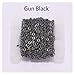 XYBB 5 M/Lot Collier Chaîne for Les Bijoux Chaînes De Bricolage Faire Constats Collier Matériaux À La Main (Color : Gun Black, Size : 1.5mm x 5m)