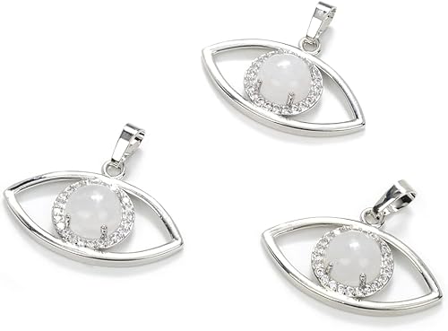 Miniatura 8 de Adabele - 4 colgantes de piedras preciosas curativas de ojo de tigre amarillo dorado natural, mal de ojo, cuentas sueltas de cristal de roca para