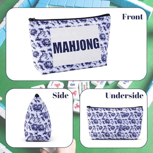 Bolsa para fichas de Mahjong con cierre y diseño compacto miniatura 3