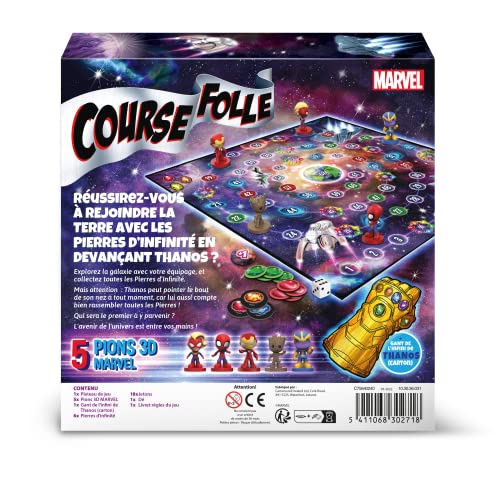 Jeu de société famille et enfants Cartamundi Course Folle Avengers - vue 5