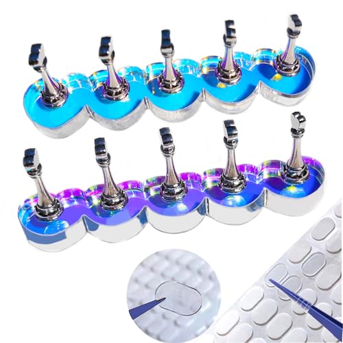 2 sets Soporte para Uñas Elegante Aurora con 100 Cintas miniatura 1