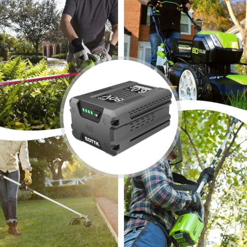 Image of EOTTK Upgraded 6000mAh Battery Replacement for Greenworks Pro 80V Battery GBA80200 GBA80250 GBA80300 GBA80400 GBA80500 Compatible with Greenworks 80 Volt Power Tool